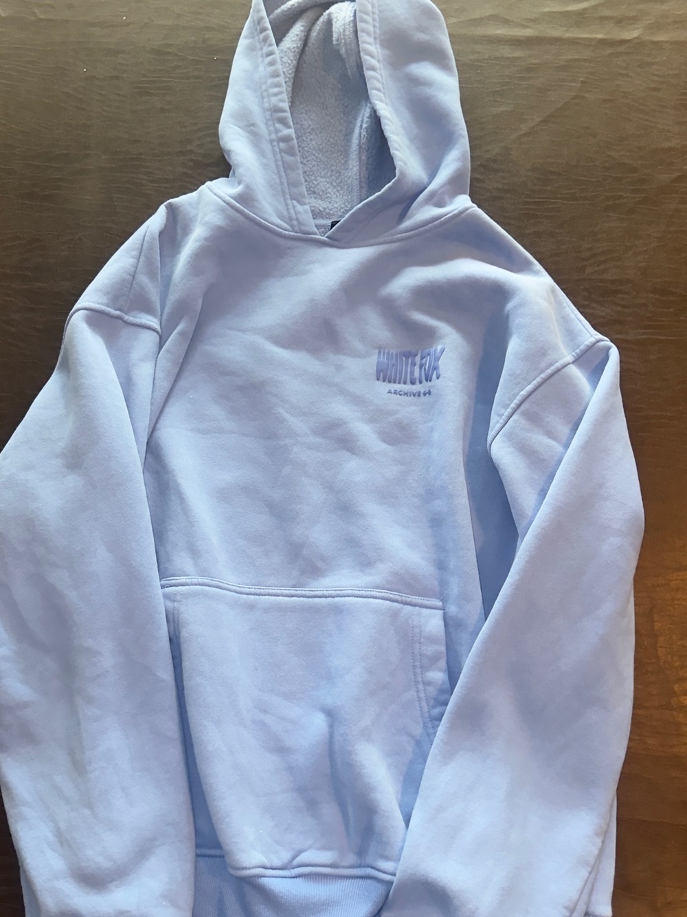 White Fox blue hoodie